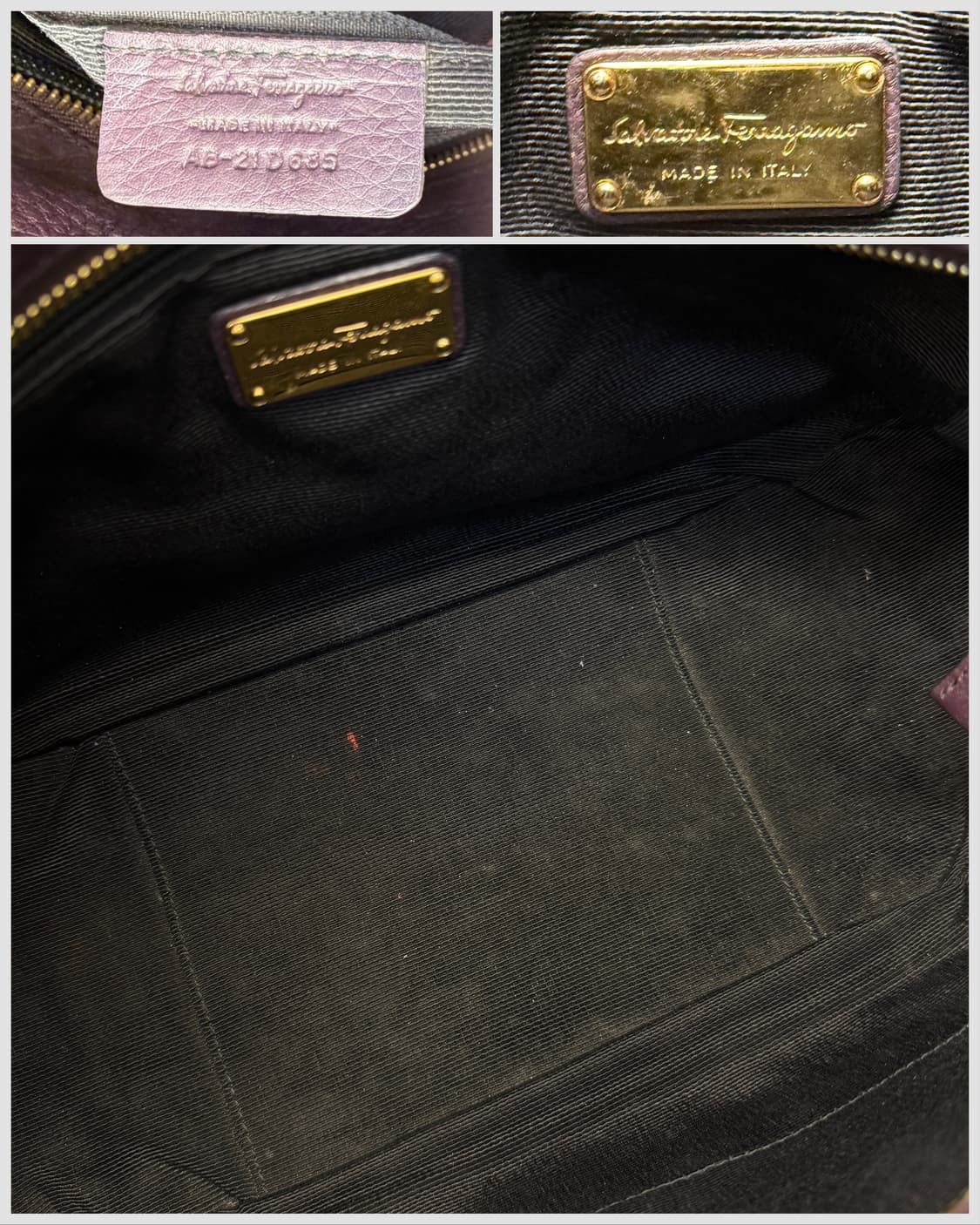 페라가모 간치니 엠보싱 레더 토트백 상품이미지8