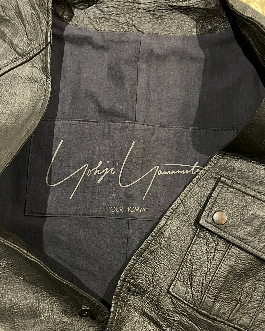 Yohji Yamamoto 옴므 카피바라 레더 베스트 (B5167) 상품이미지8