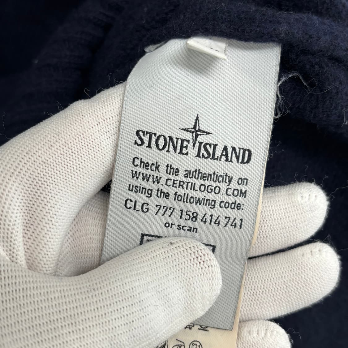 [XL]스톤아일랜드 반집업 니트 상품이미지4