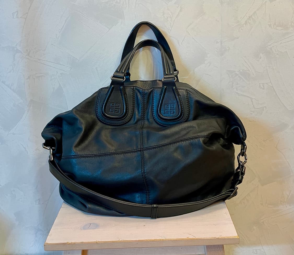 지방시 Givenchy나이팅게일 맥시 (XL) 블랙 카프스킨 숄더백 상품이미지1