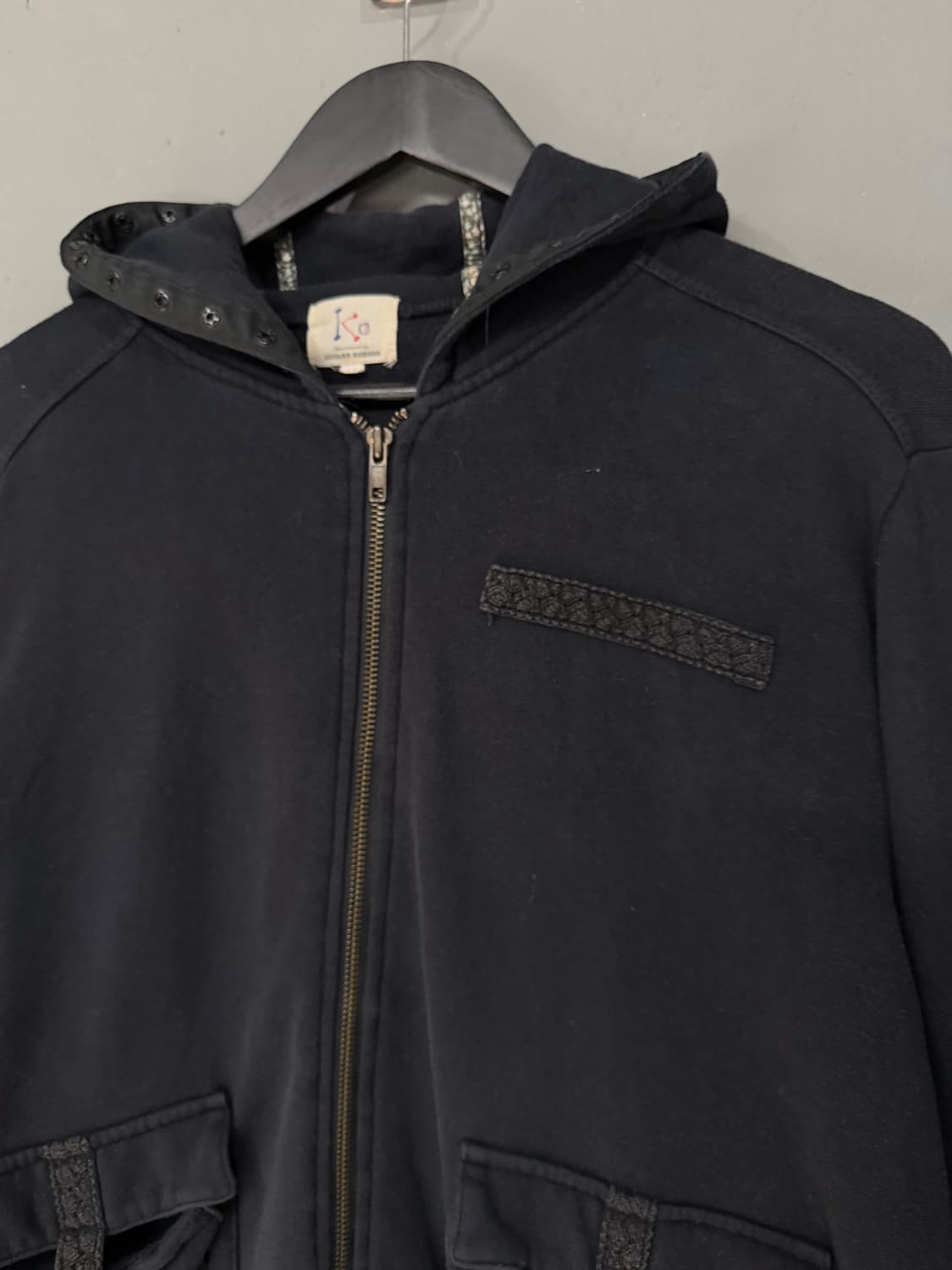 buckle pocket 2-way hood zip-up 상품이미지7