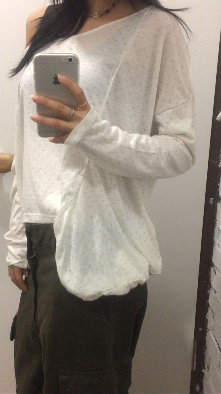 ozoc 도트 롱슬리브 상품이미지1