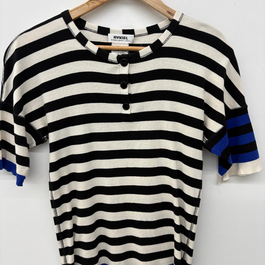 소니아리키엘 스트라이프 반팔 티셔츠 여성 M 상품이미지2