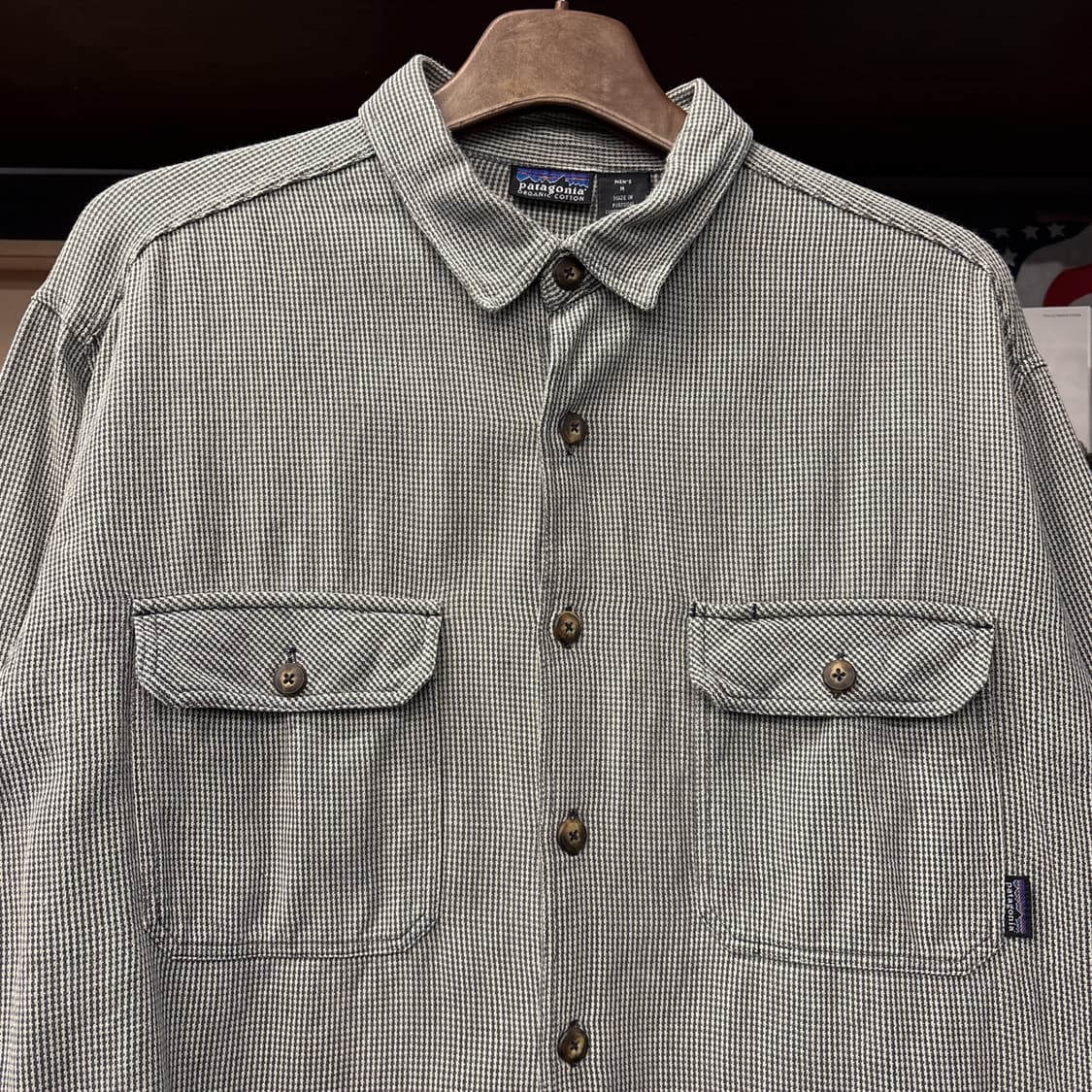 파타고니아 마이크로 핀 체크 코튼 워크셔츠 N1020 상품이미지3