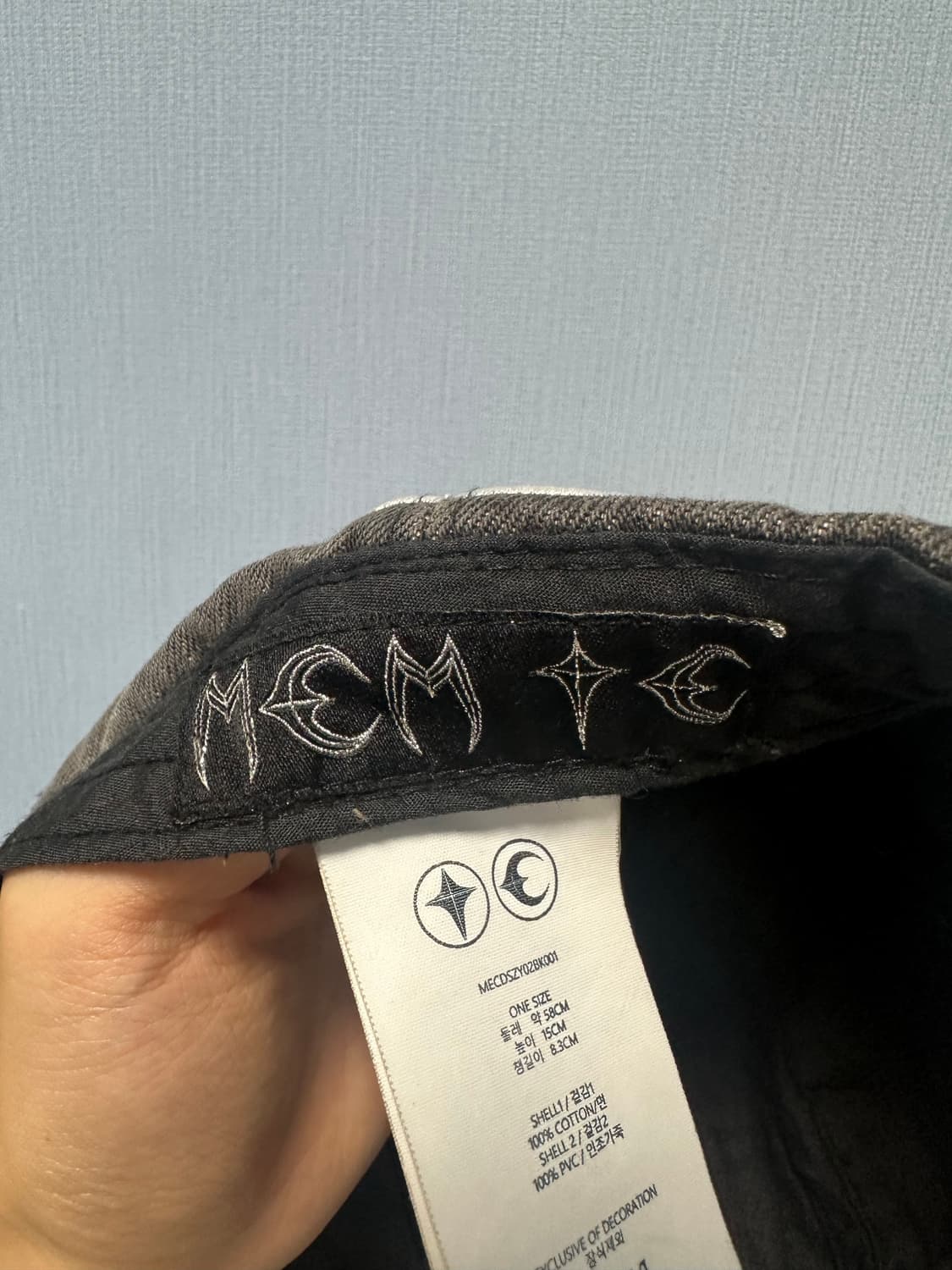 Thug club x MCM 트라이벌 레더 캡 (블랙) 판매합니다 상품이미지3