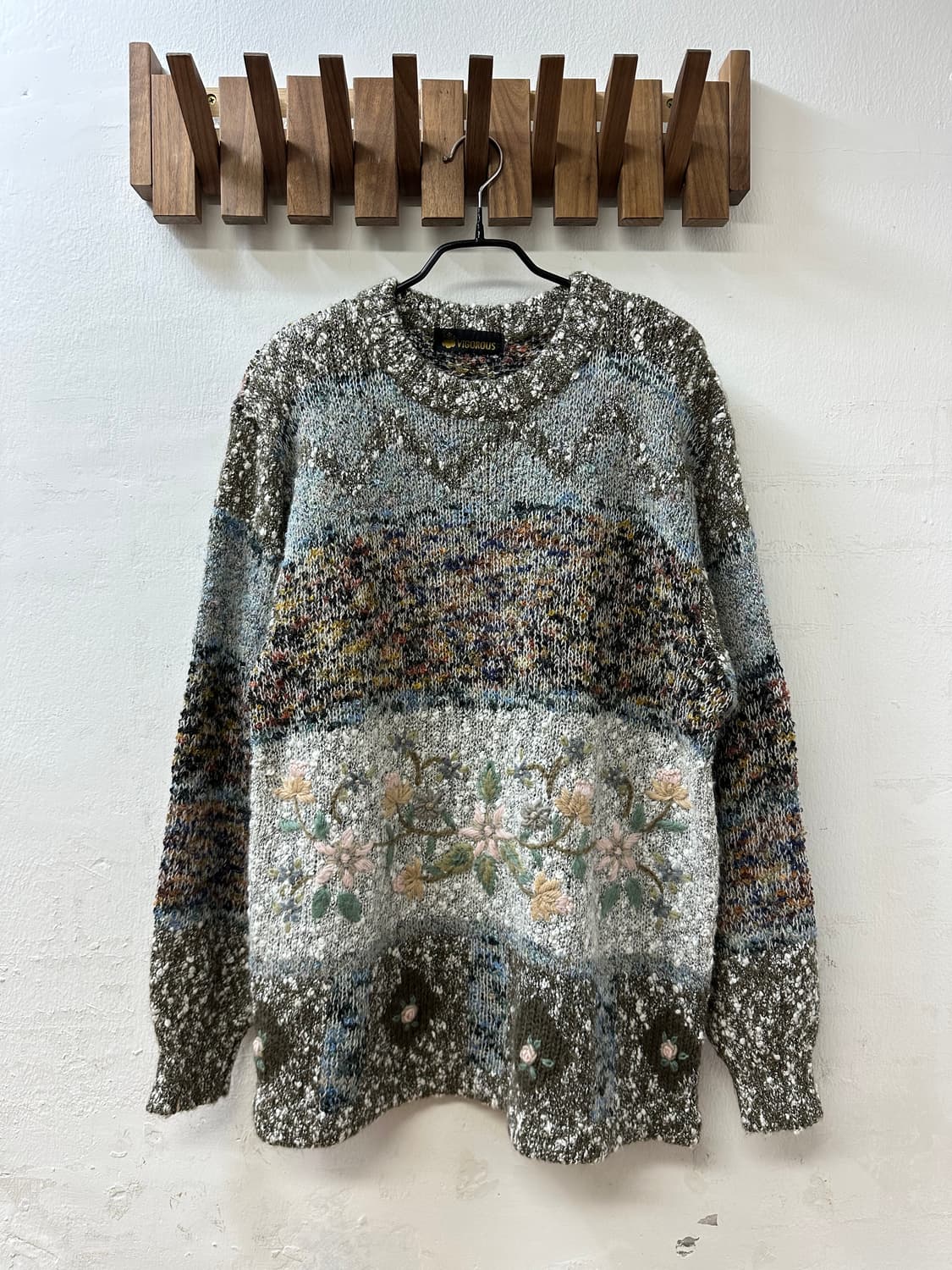 일본빈티지 보카시플라워니트 상품이미지1