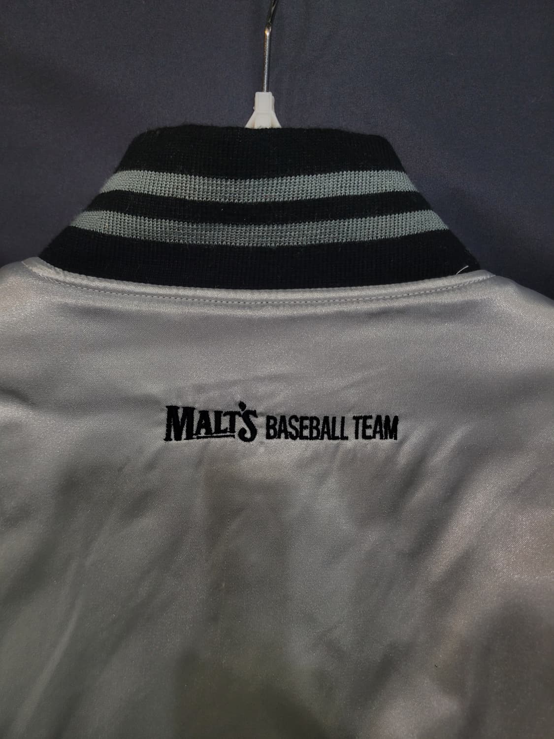 빈티지 90s 산토리 몰츠 베이스볼 팀 새틴 바시티 재킷 상품이미지5