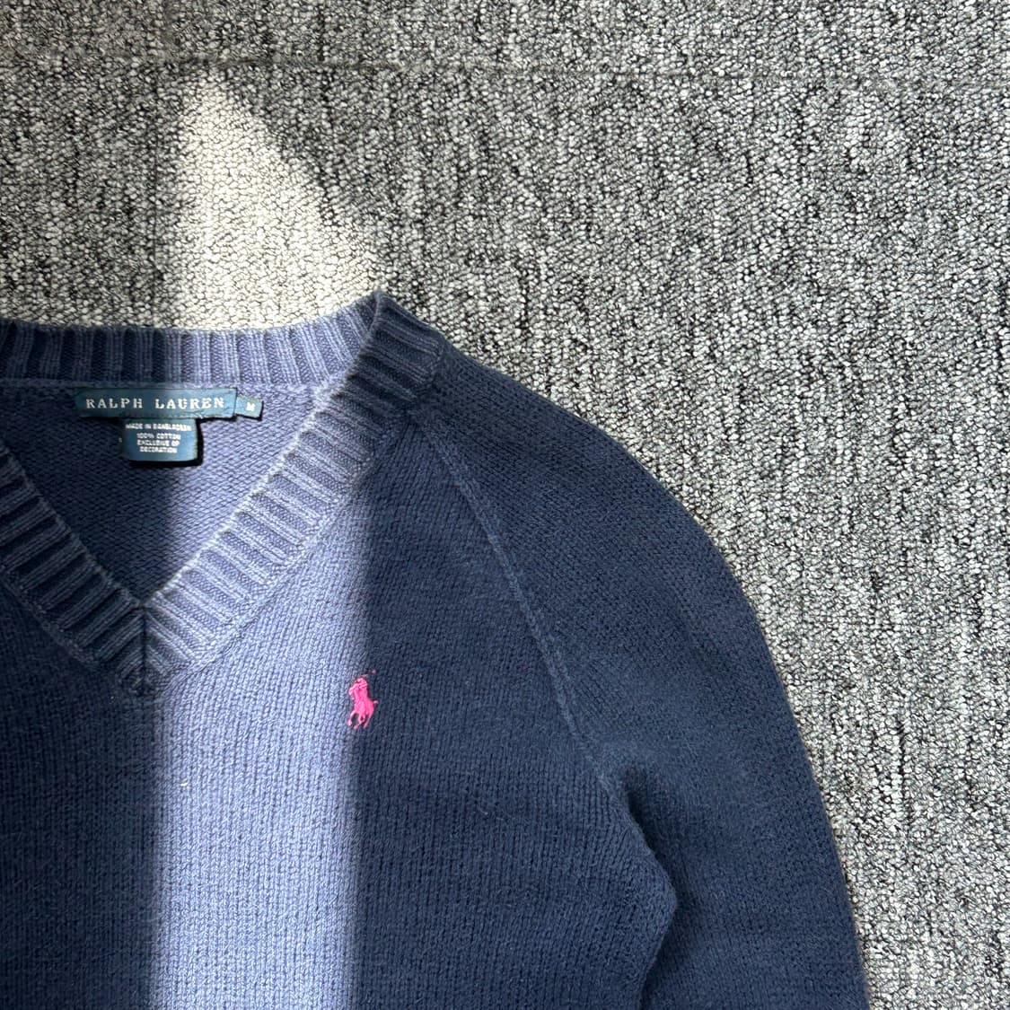 랄프로렌 네이비 브이넥 니트 상품이미지2