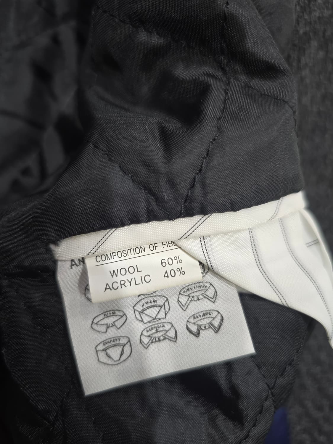 엔 리버티 헤링본 남성 코트 차콜색 상품이미지10