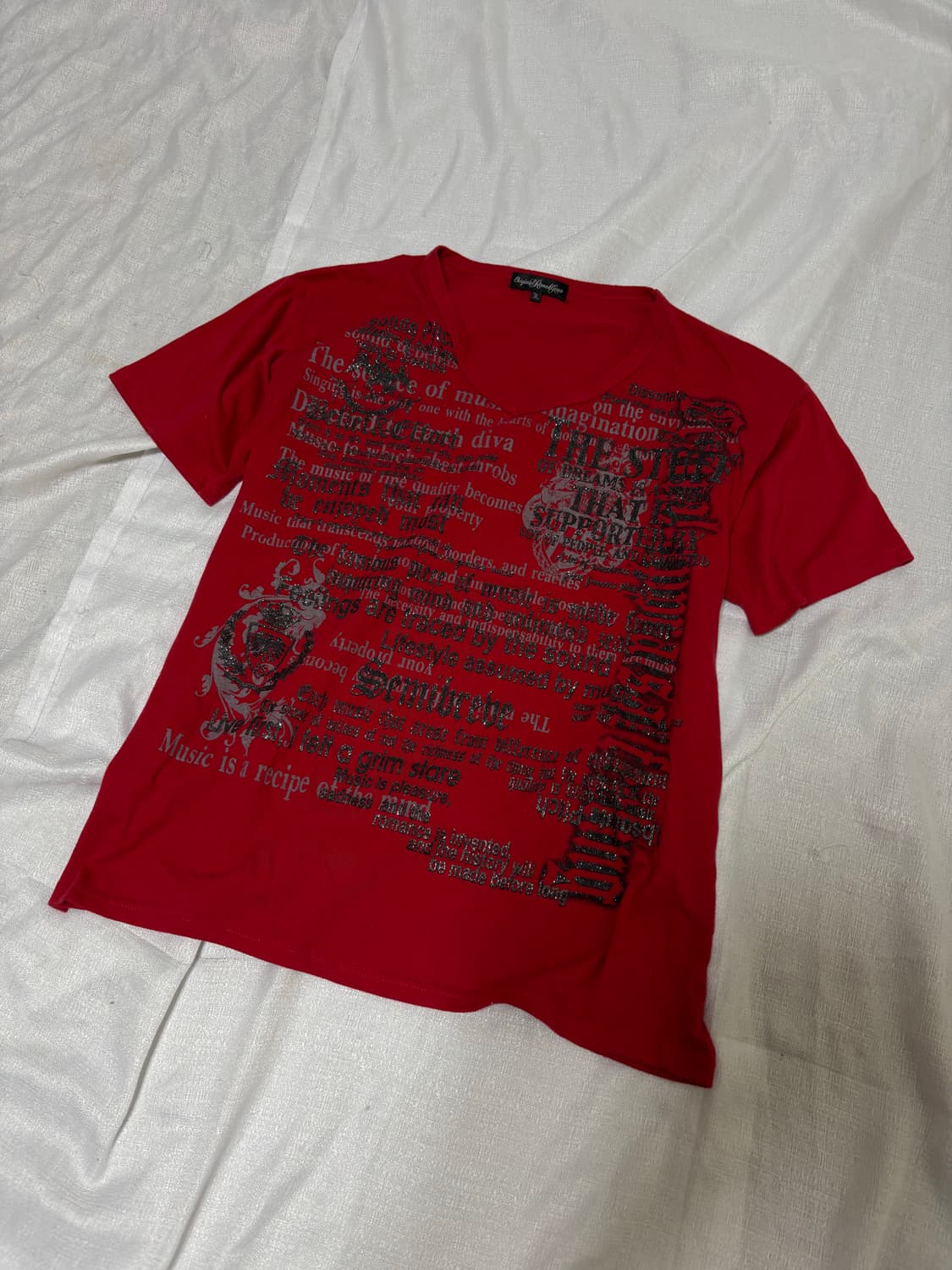 “Unknown” 00‘s Glitter Punk Print Tee 상품이미지2