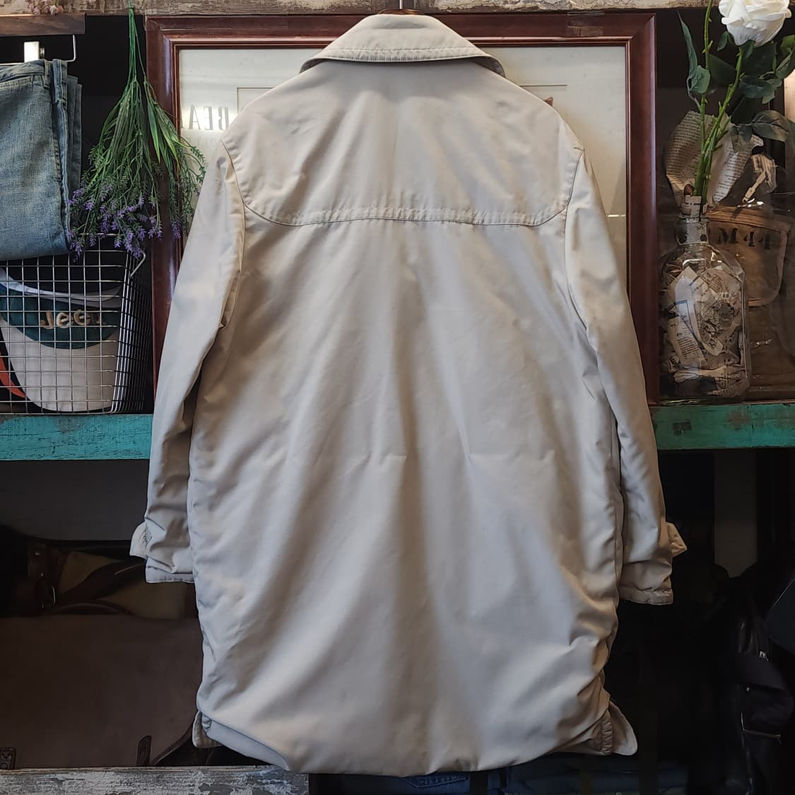 90s 에르메스 더플코트 캐시미어 라이닝 아이보리 코트 48 상품이미지2