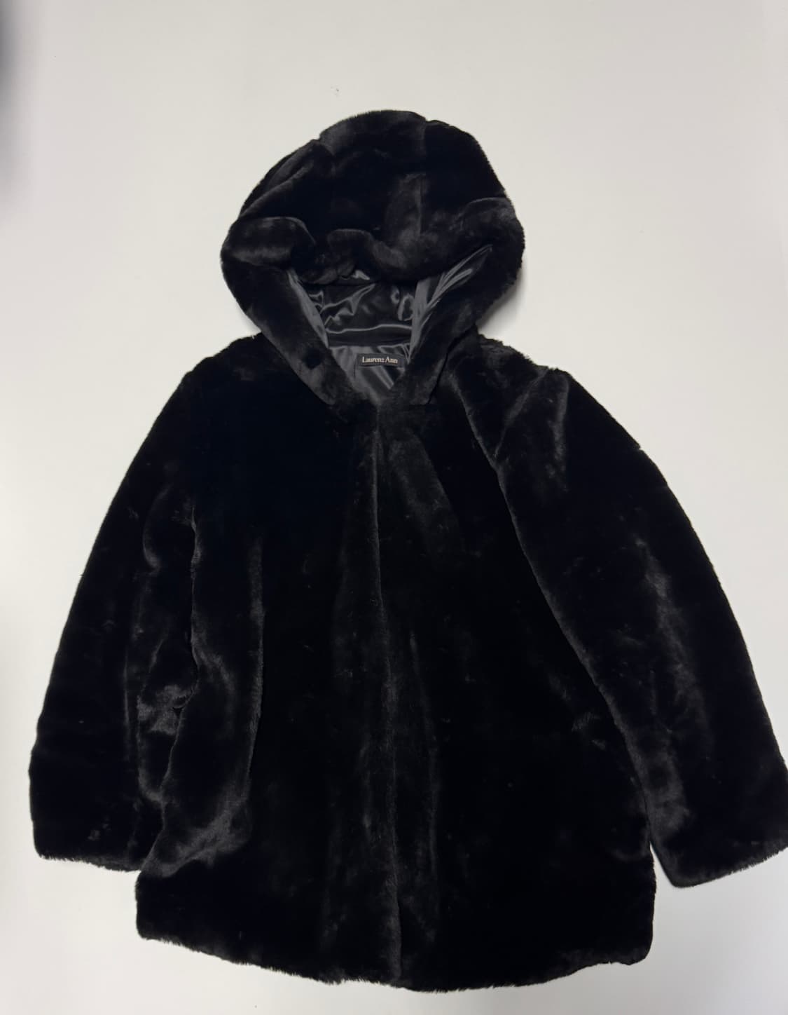 여성 빈티지 로렌즈앤 페이크 퍼 후드 퍼 자켓 S추천!! 상품이미지1