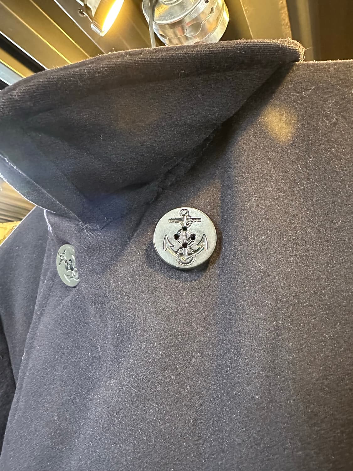 60s Usn 오리지널 헤비 울 8버튼 피코트 상품이미지7