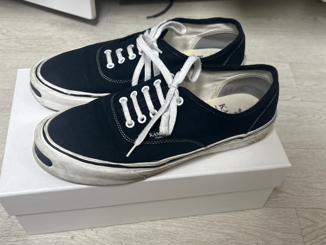 [44]카미야kamiya 벌커나이즈 스니커즈 블랙 상품이미지2