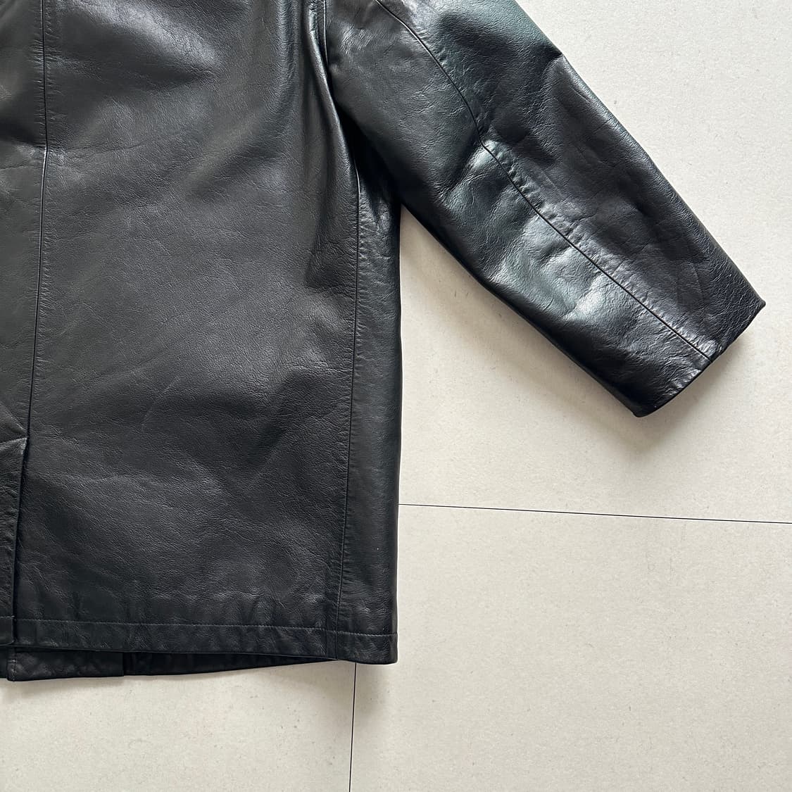 90s 폴로 랄프로렌 소가죽 하프코트 자켓 100  상품이미지9
