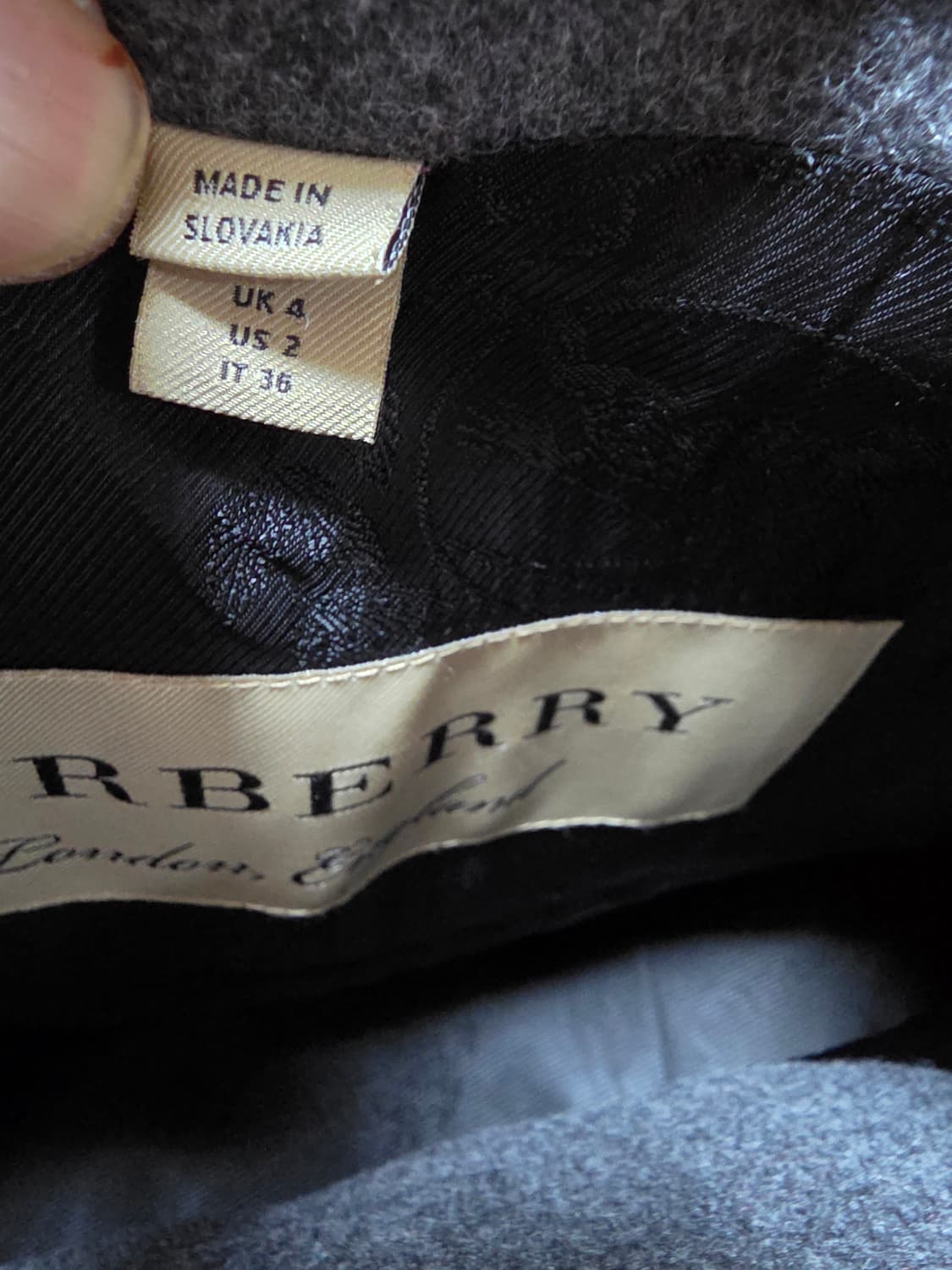 정품버버리캐시미어코트 UK4 상품이미지6