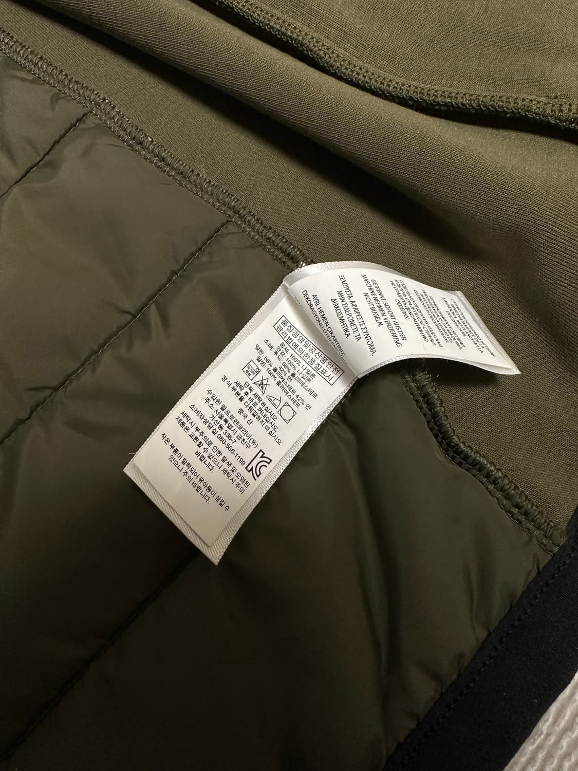 폴로 경량패딩 후드집업 카키 상품이미지6