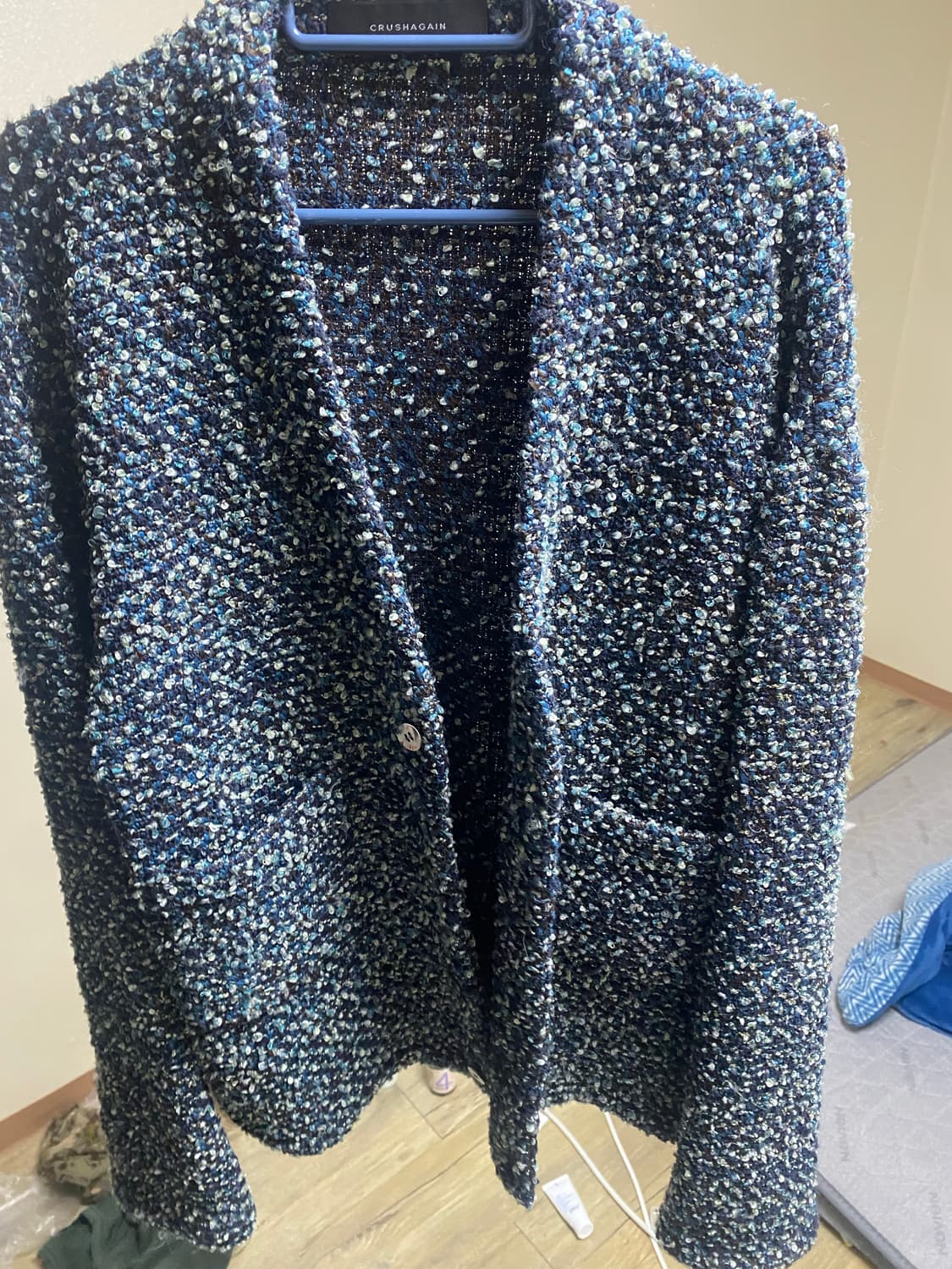 크러쉬어게인 트위드 가디건 L 상품이미지1