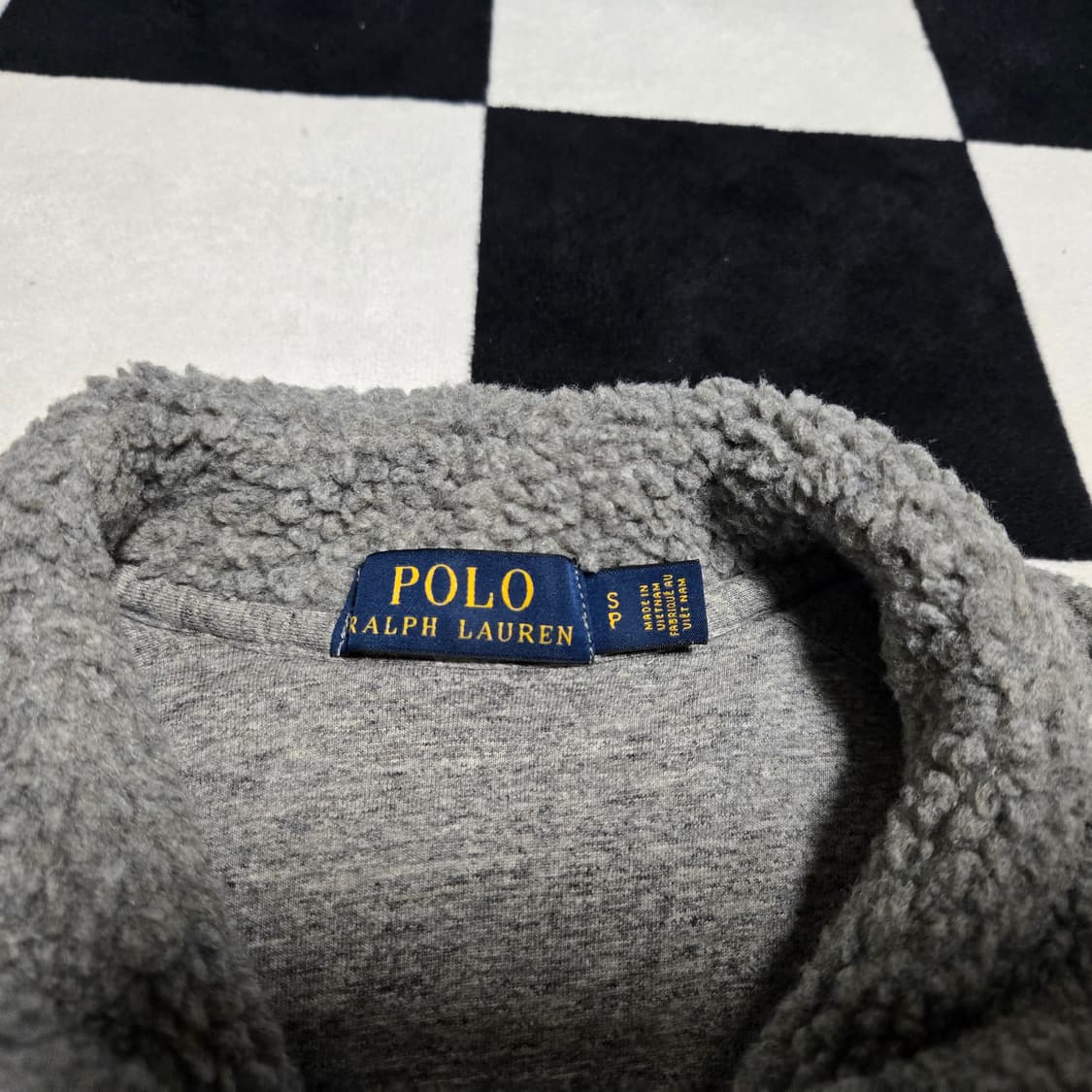 S 폴로랄프로렌 양털 후리스 플리스 집업 그레이 상품이미지3