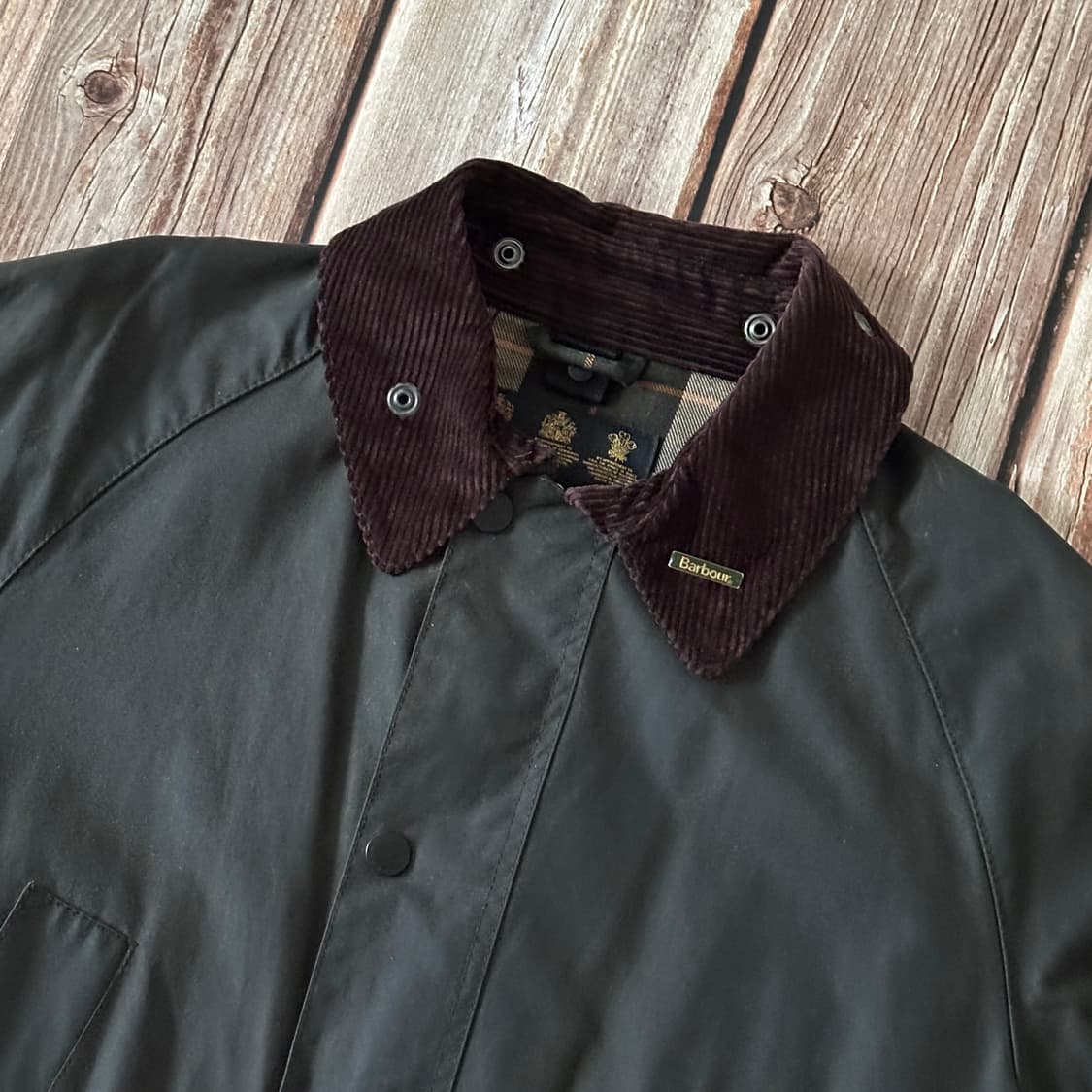 BARBOUR 바버 비데일 칠드런 왁스 자켓 세이지그린 XL 사이즈 상품이미지4