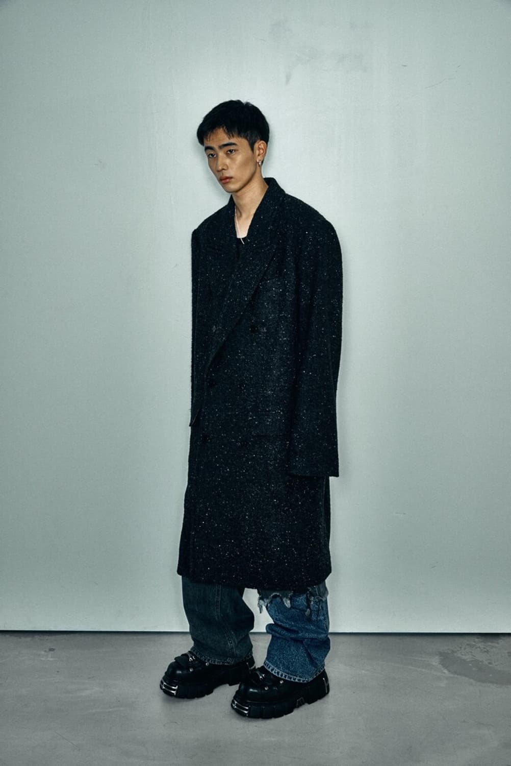 크러쉬어게인 더블 트위드 코트 (렉토 아워레가시 앤더슨벨  상품이미지4