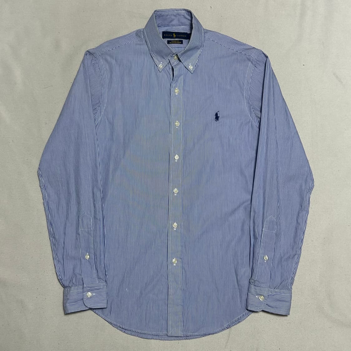 XS 폴로랄프로렌 클래식핏 블루 스트라이프 셔츠 상품이미지2