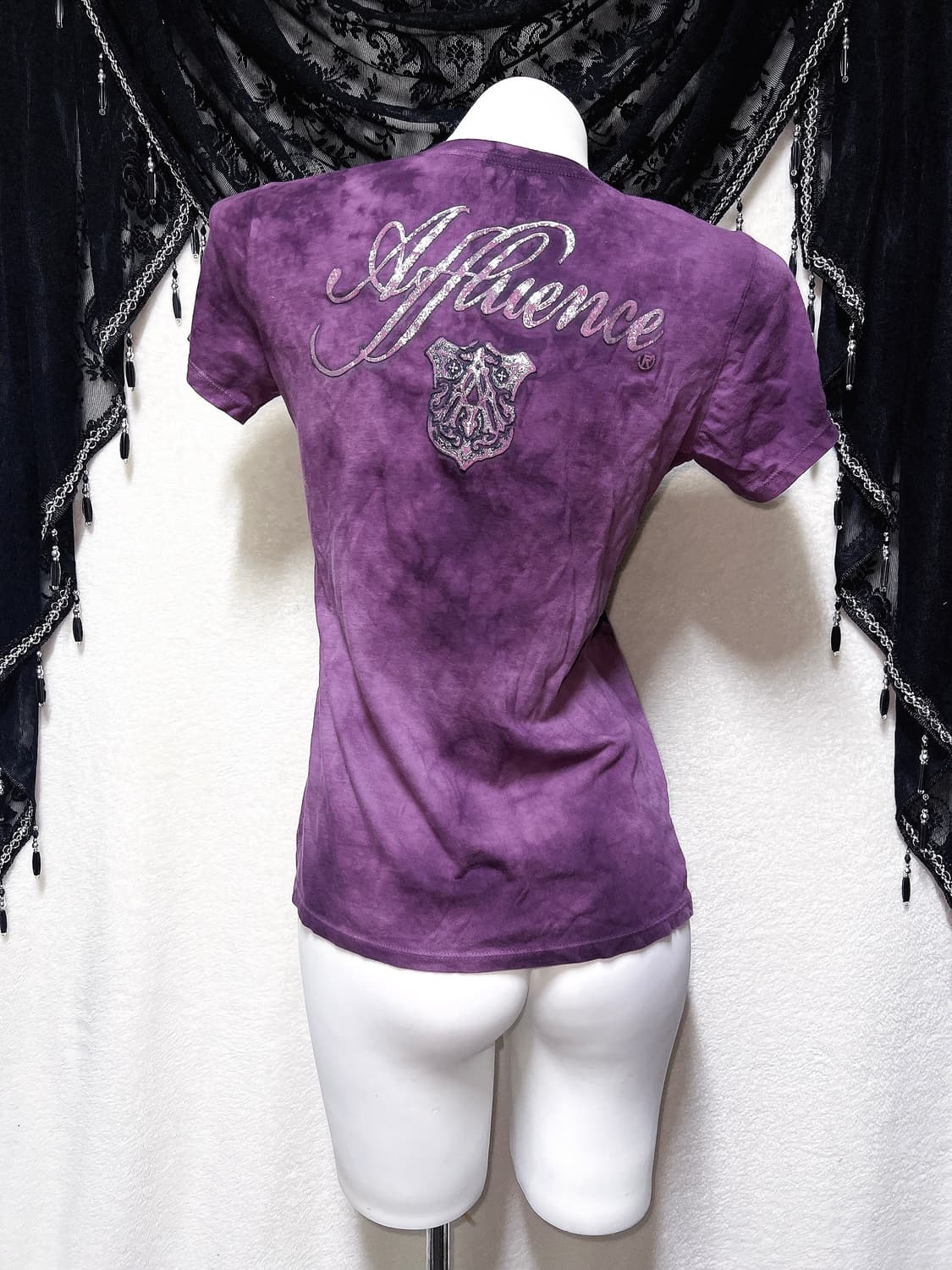 어플릭션st 버커루 y2k 와투케 갸루 펑크 00s 오리엔탈 레터링 반팔 상품이미지7