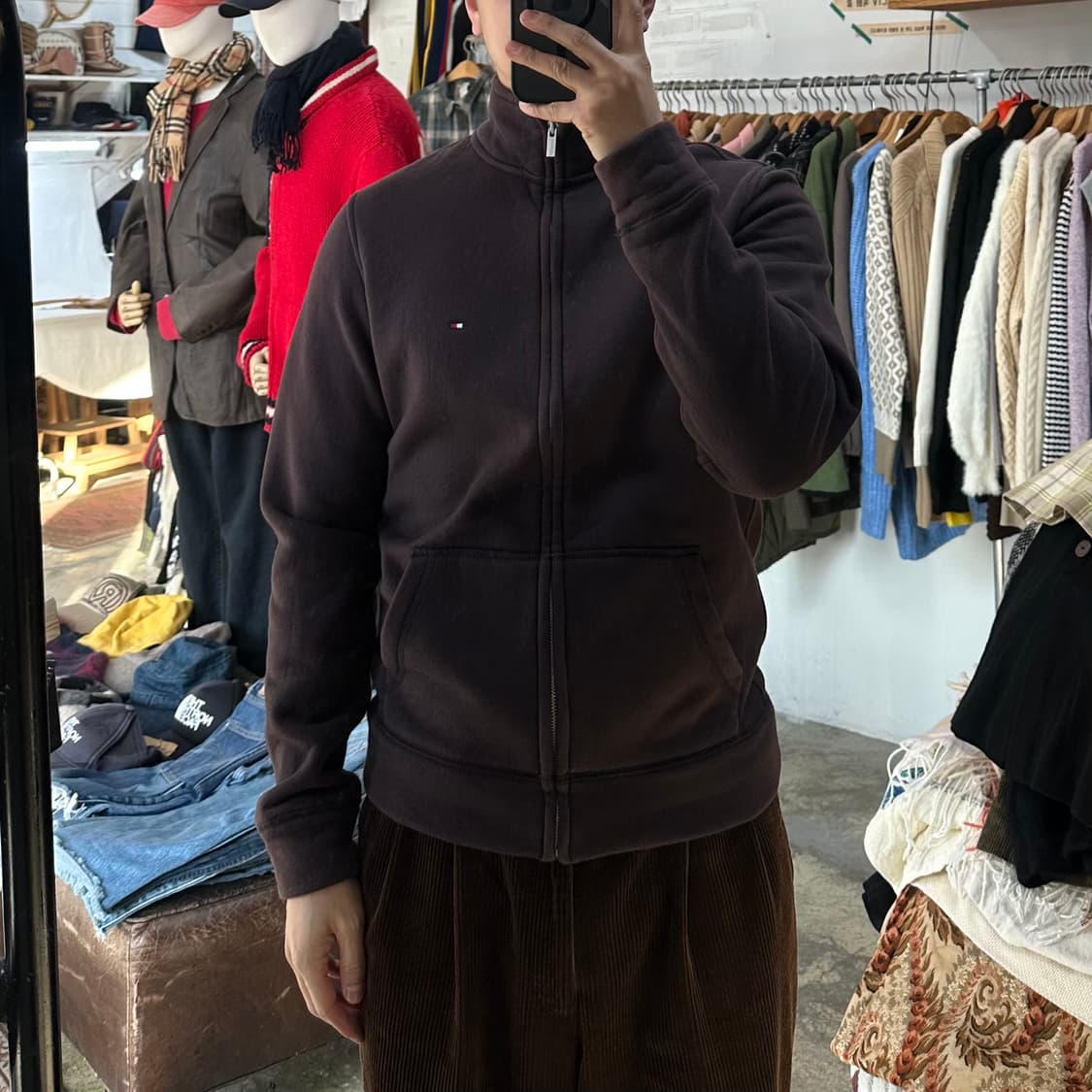 (착용컷) TOMMY HILFIGER 폴라 집업 자켓 (남성용 95) 상품이미지4