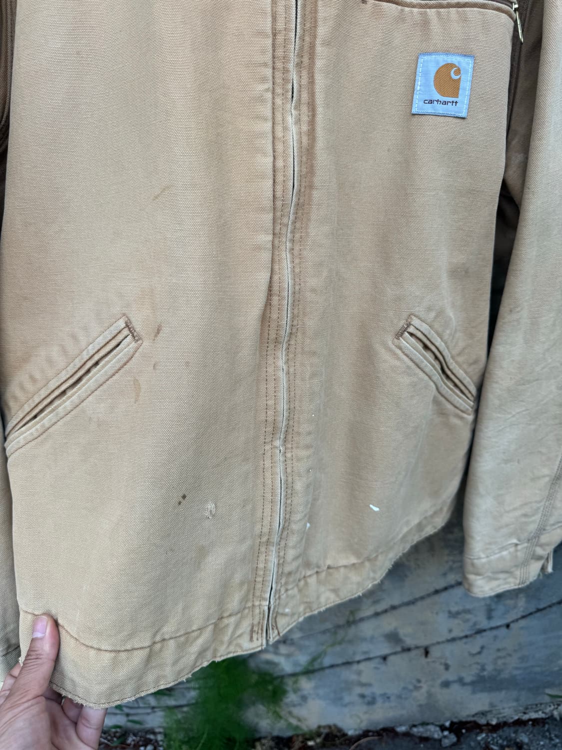 90s 칼하트 j01 브라운 빈티지 디트로이트 자켓  상품이미지5