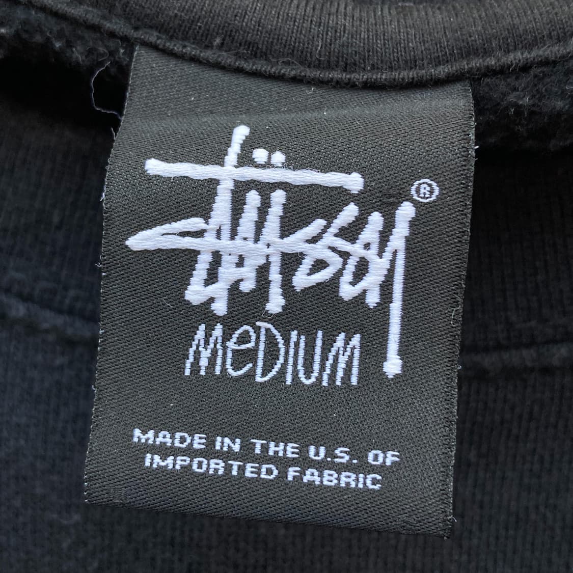 스투시 빅 스탁 로고 블랙 스웻 맨투맨 상품이미지8