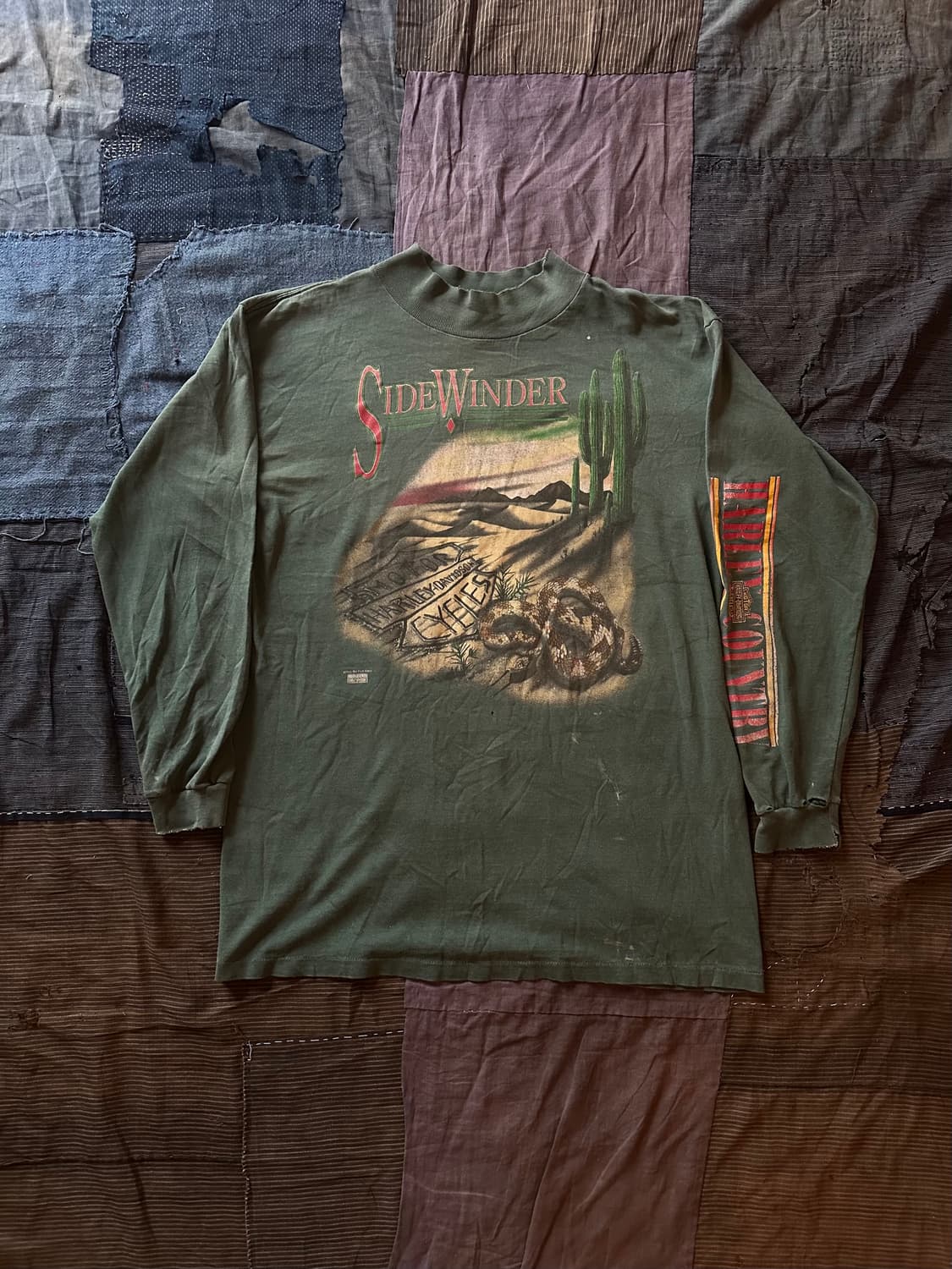 90s USA Vintage Harley Davidson 롱슬리브 티셔츠 상품이미지1