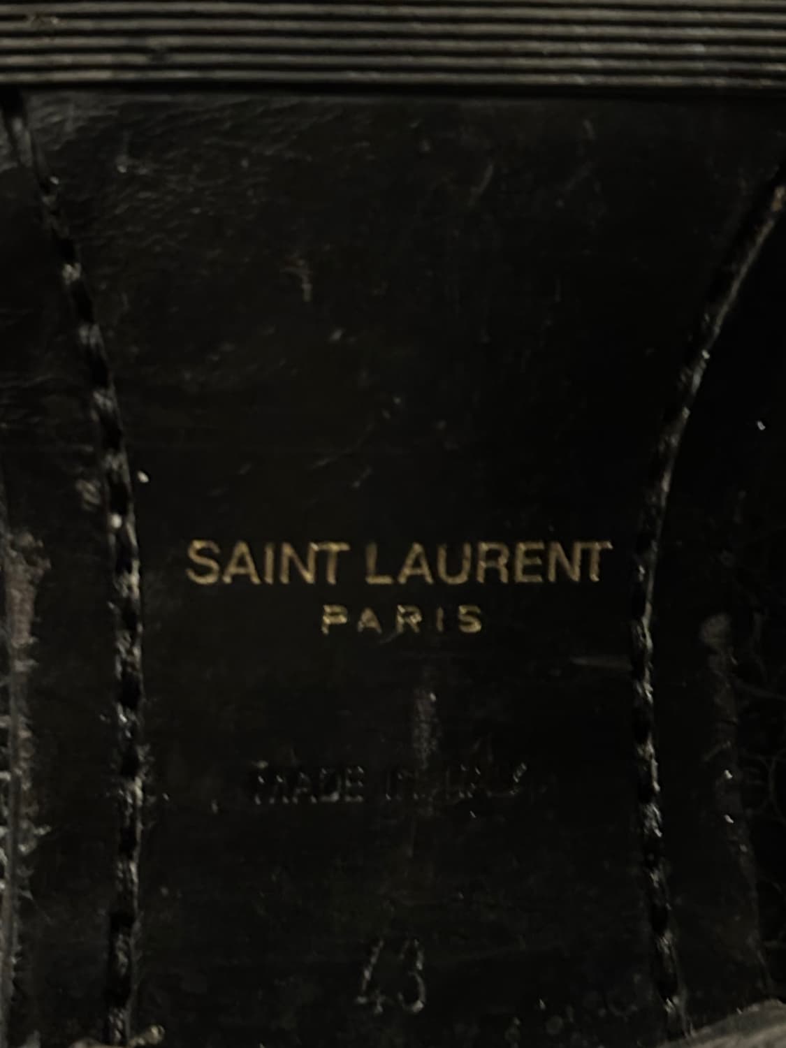 생로랑 크로커다일 모터사이클 하네스 부츠 상품이미지10