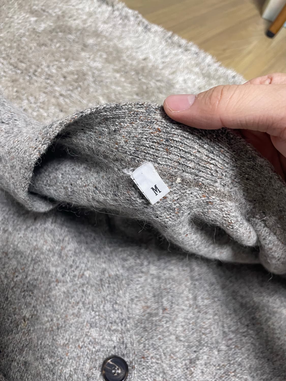 이태리제 알파카 울 가디건 사이즈 105~110 상품이미지5