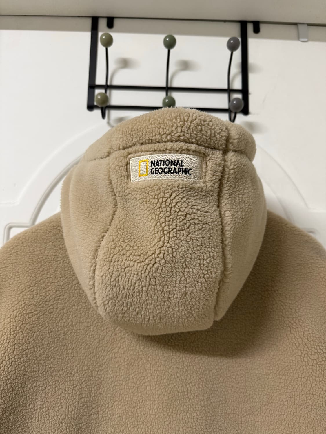 95사이즈 남성 내셔널지오그래픽 베이지 뽀글이 후리스 집업  상품이미지7