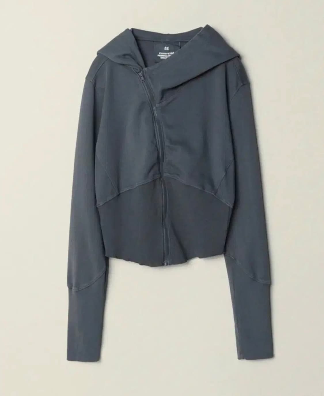 누마레ee 차콜 커브드 후드집업 상품이미지1