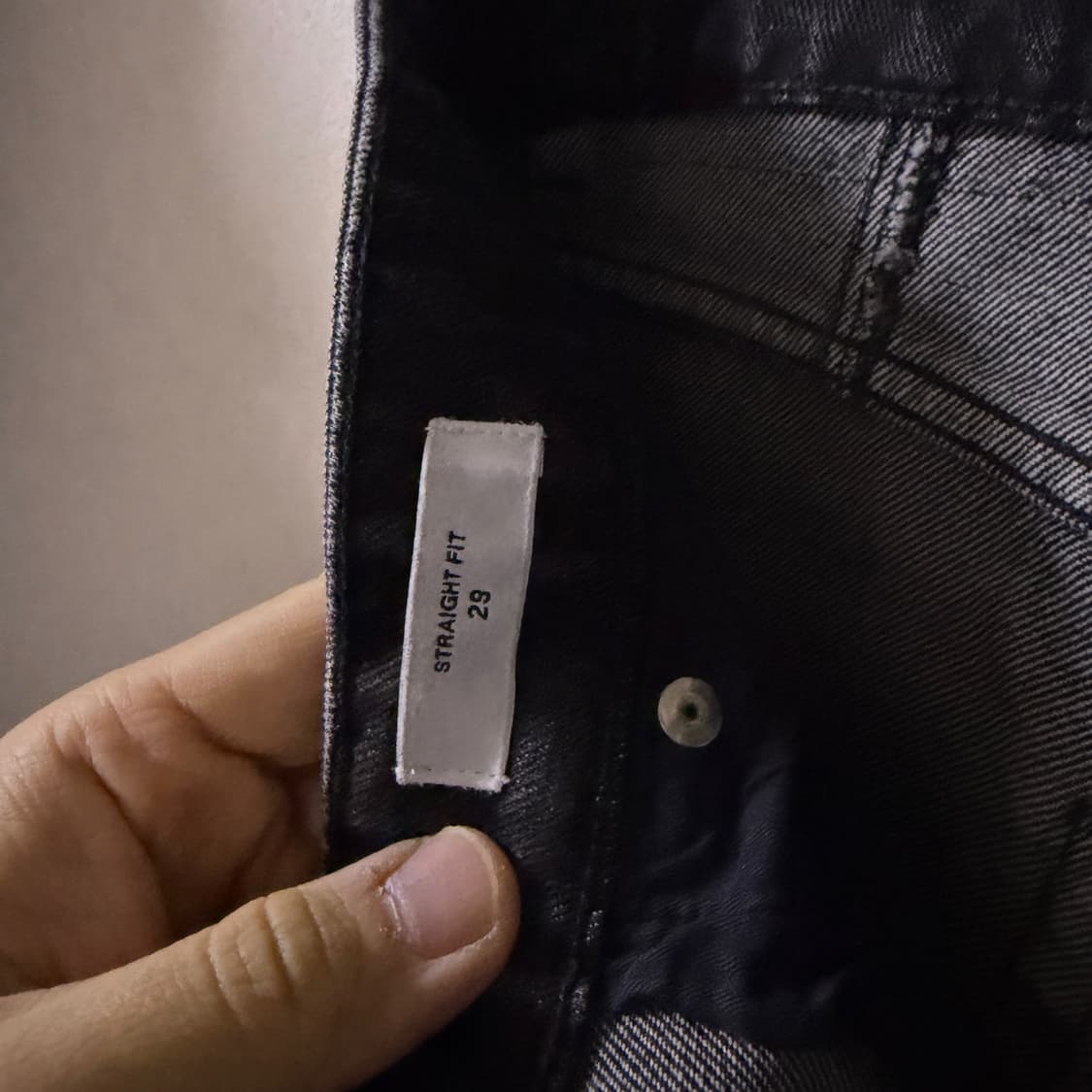 AMI 아미 스트레이트 크롭 블랙진 29(새제품) 상품이미지9