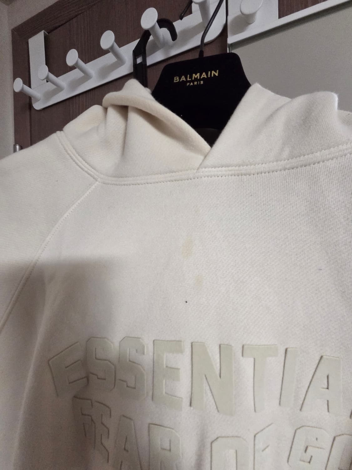 피어오브갓 에센셜 3D 실리콘 풀오버 후디 크림 XL 상품이미지2