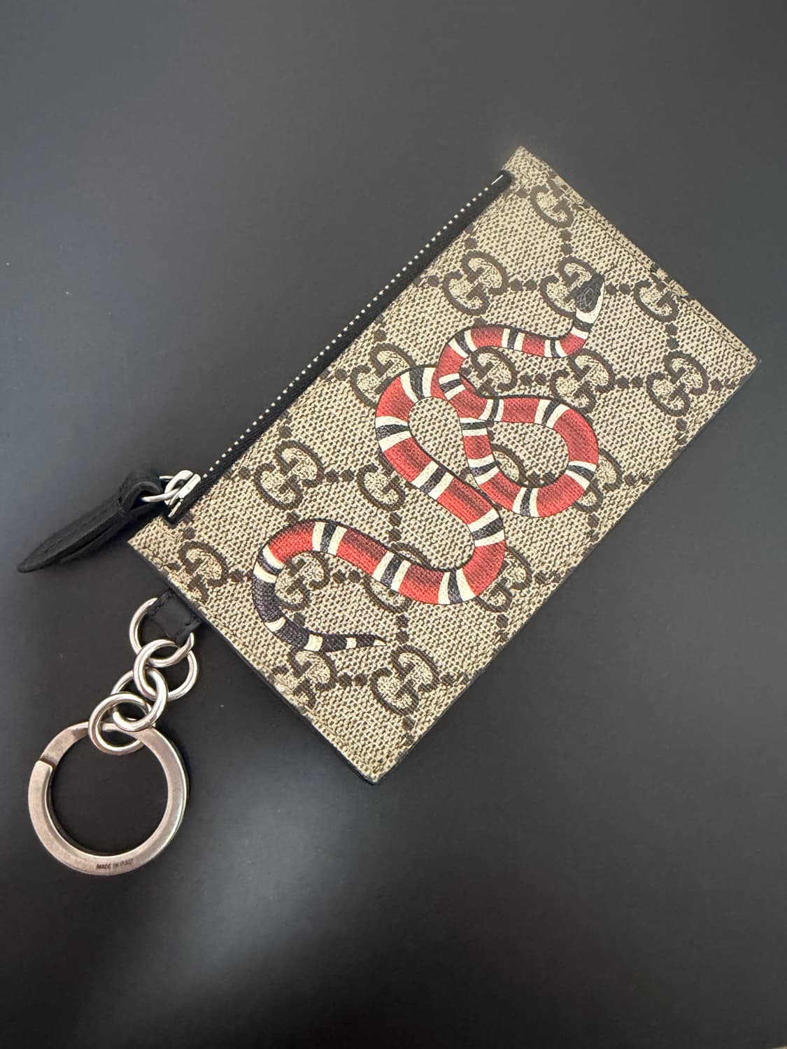 구찌 슈프림 모노그램 킹스네이크 카드지갑 상품이미지1