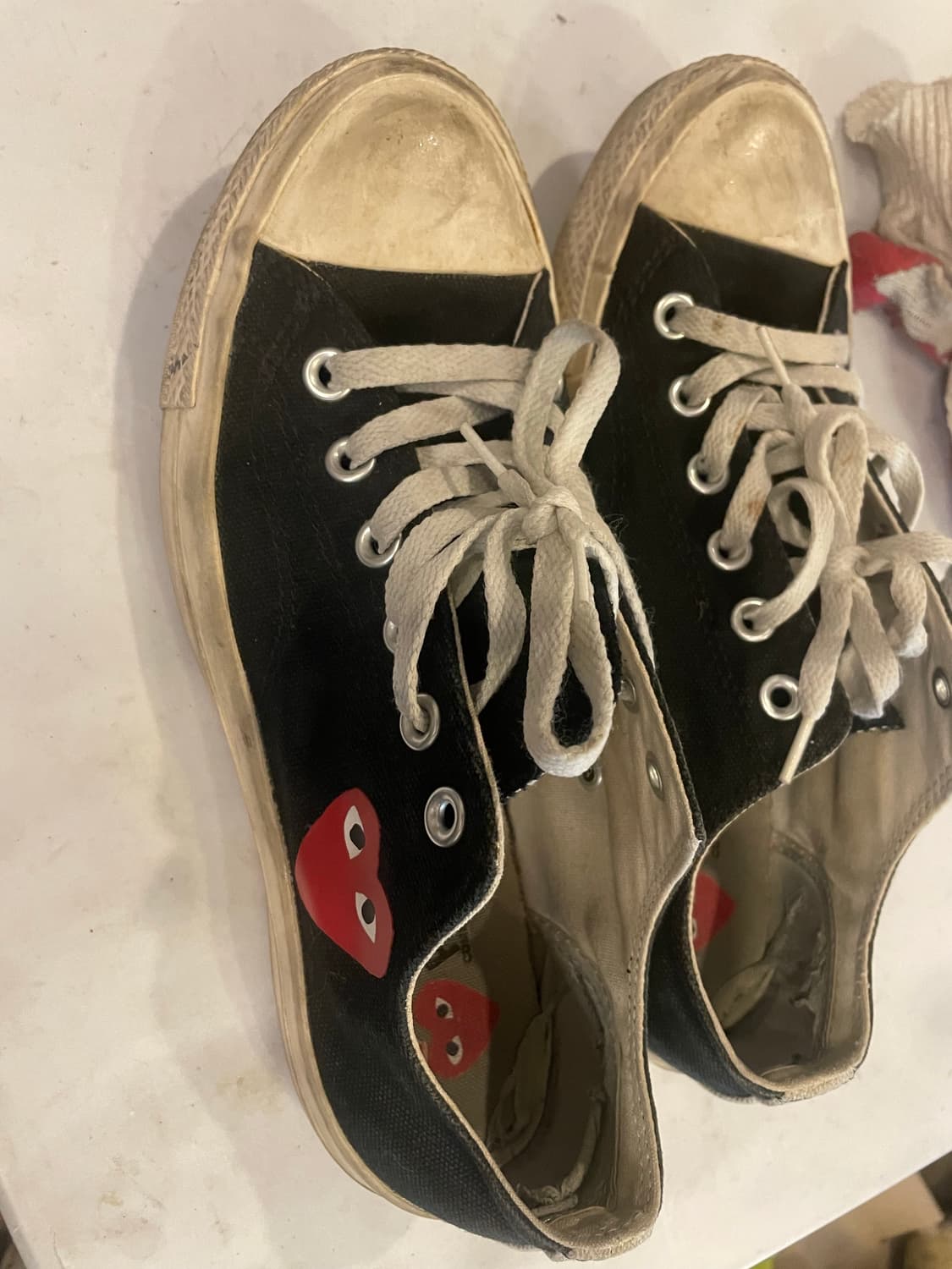 꼼데가르송 컨버스 블랙 스니커즈 255 상품이미지1