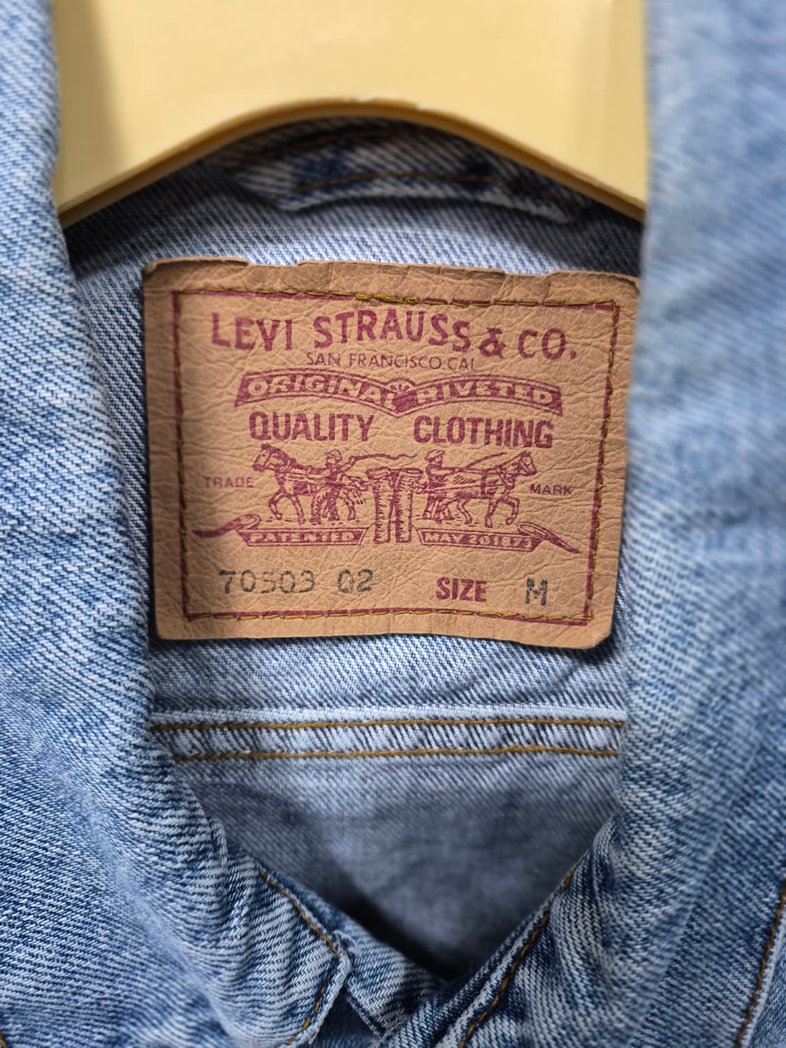90s 리바이스 청 데님 조끼 70503 M 100~105 상품이미지3