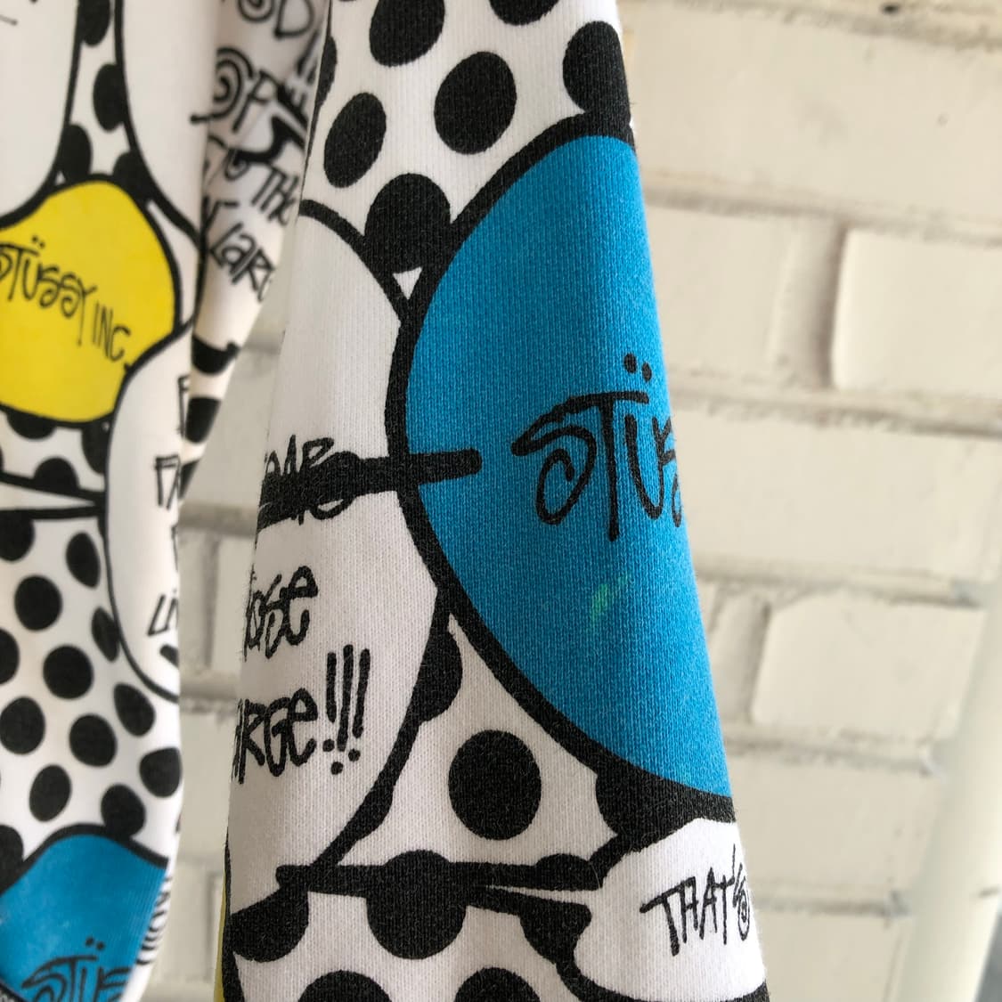 스투시 카툰 화이트 후드집업 상품이미지6