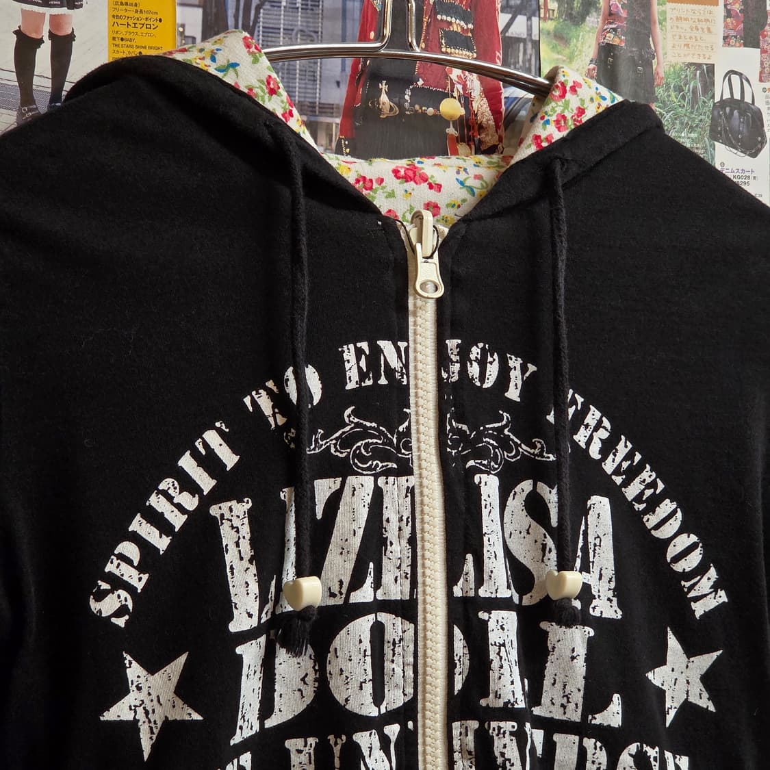 JPN 리즈리사 리버시블 반팔 후드집업 상품이미지3