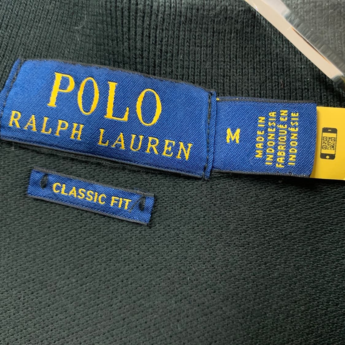 M 폴로랄프로렌 클래식핏 신형 QR택 블랙 PK 반팔 카라티 상품이미지4