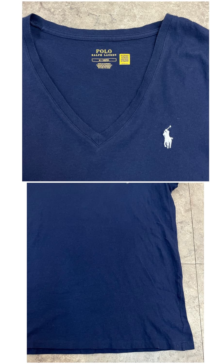 폴로 랄프로렌 브이넥 반팔티 네이비 M  #csz3912 상품이미지5