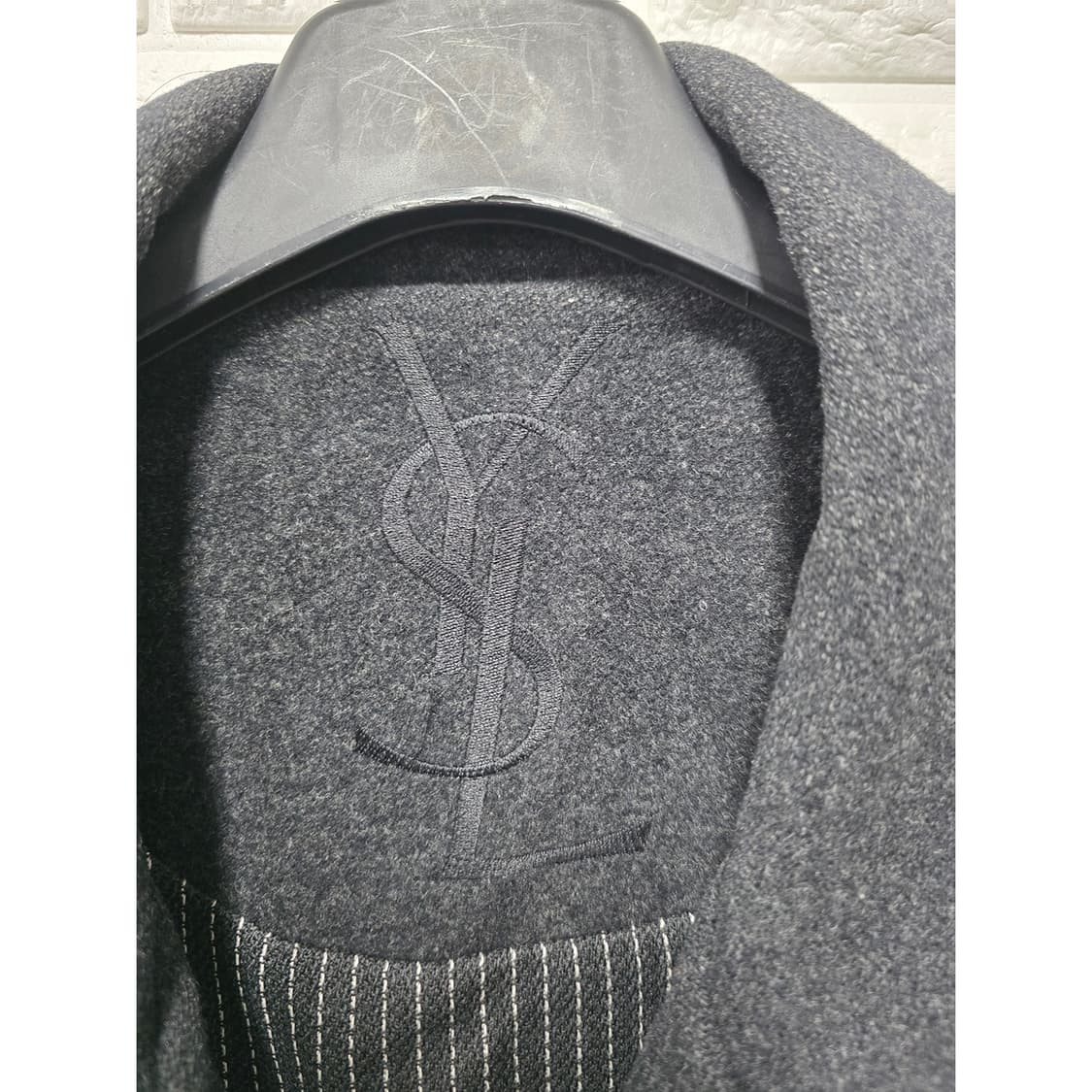 택포) 생로랑 다크그레이 코트 L 상품이미지2