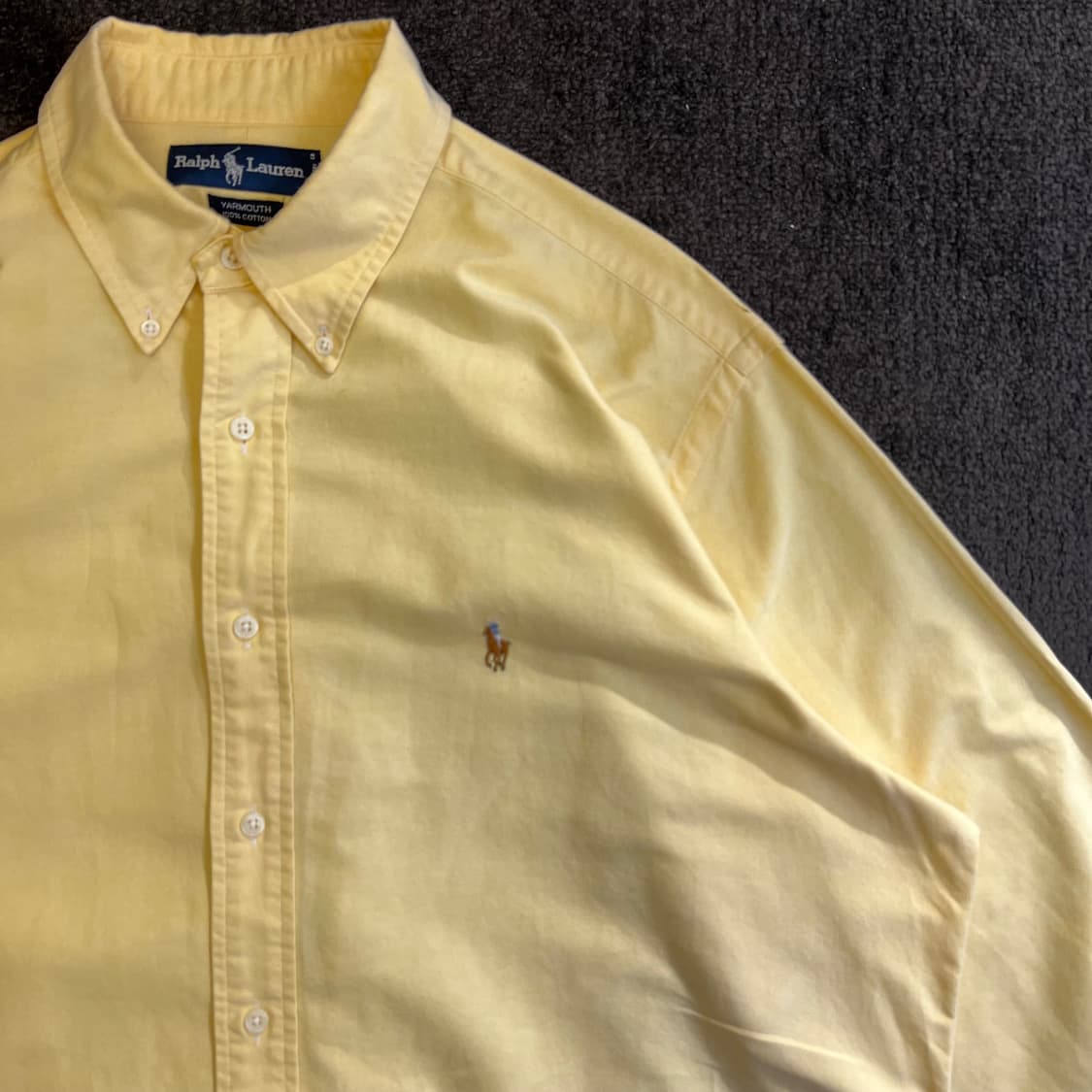 랄프로렌 옥스포드 셔츠 옐로우 상품이미지2