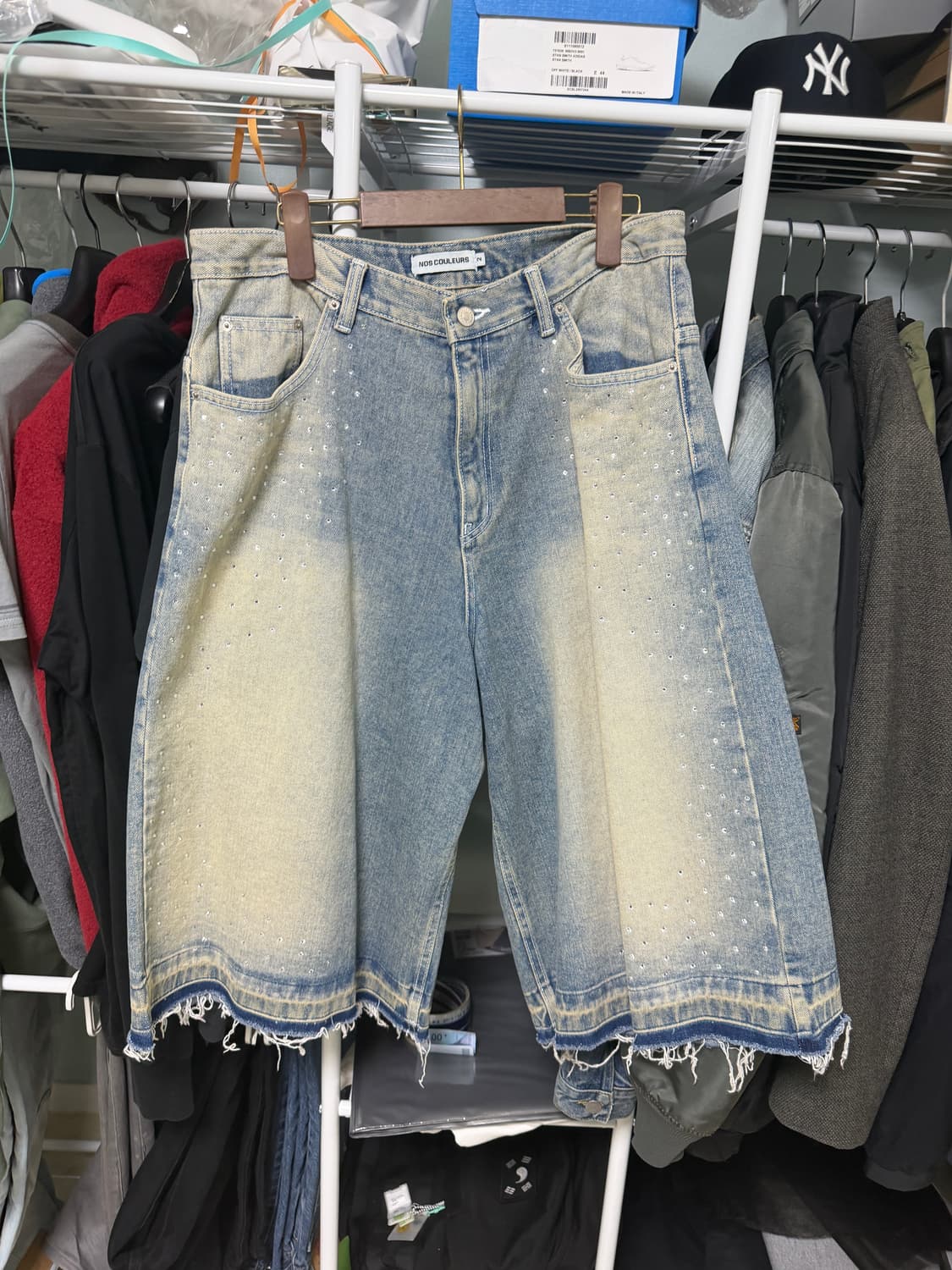 노쿨러스 와이드 데님 쇼츠 (2) 비즈버전  상품이미지2