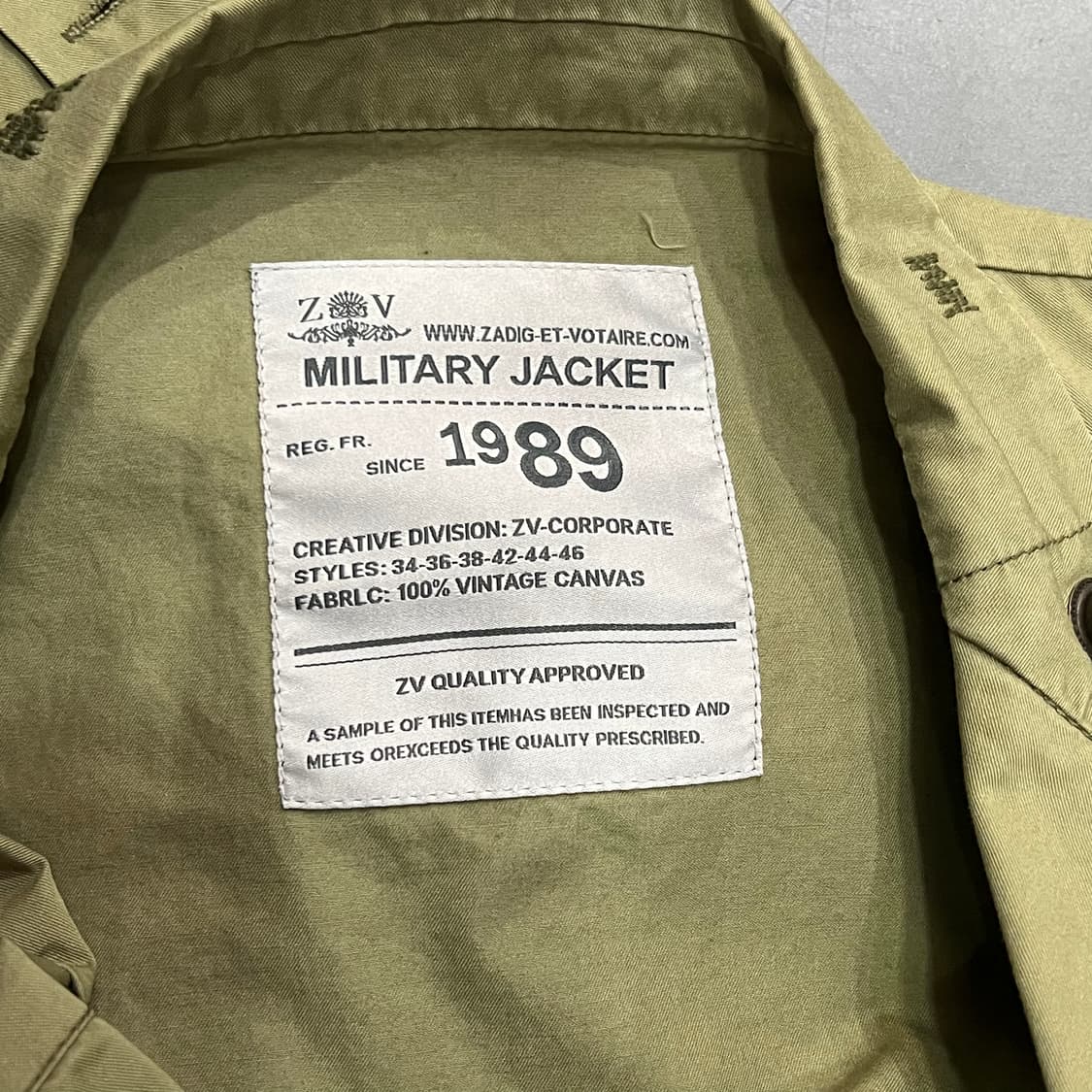  쟈딕앤볼테르 밀리터리 자켓 y15587 상품이미지7