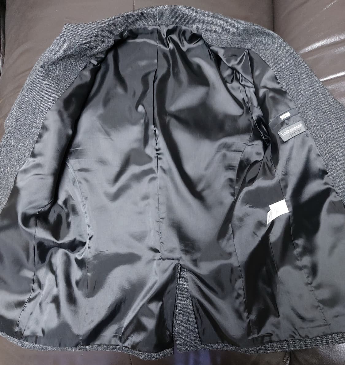 한섬)SYSTEM 남성 헤링본 모100% 블레이저 (105)슬림핏 상품이미지4