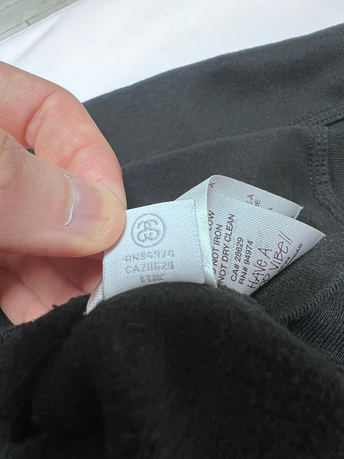 스투시 디지 스탁 후드 블랙 M 상품이미지10